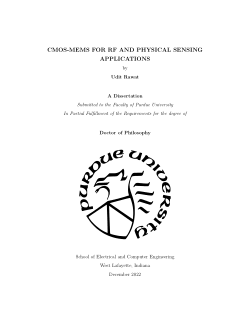 CMOS-MEMS for RF and Physical Sensing Applications