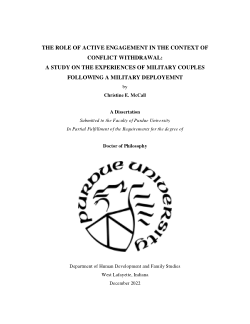 The Role of Active Engagement in the Context of Conflict Withdrawal: A Study on the Experiences of Military Couples Following a Deployment