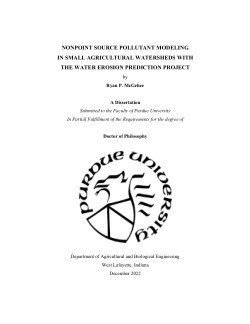 Nonpoint Source Pollutant Modeling in Small Agricultural Watersheds with the Water Erosion Prediction Project