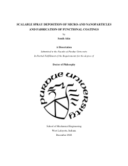 SCALABLE SPRAY DEPOSITION OF MICRO-AND NANOPARTICLES AND FABRICATION OF FUNCTIONAL COATINGS