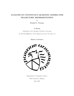 ANALYSIS OF CONTINUOUS LEARNING MODELS FOR
TRAJECTORY REPRESENTATION