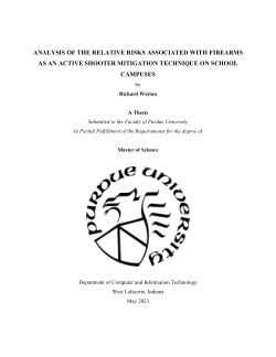 Analysis of the Relative Risks Associated with Firearms as an Active Shooter Mitigation Technique on School Campuses