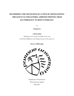 DECIPHERING THE MECHANISM OF ACTION OF MOONLIGHTING VIRULENCE FACTOR LISTERIA ADHESION PROTEIN: FROM BACTERIOLOGY TO HOST PATHOLOGY
