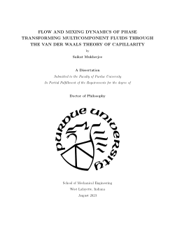 FLOW AND MIXING DYNAMICS OF PHASE TRANSFORMING MULTICOMPONENT FLUIDS THROUGH THE VAN DER WAALS THEORY OF CAPILLARITY