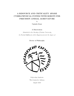 A Resource and Criticality Aware Cyber-Physical System with Robots for Precision Animal Agriculture