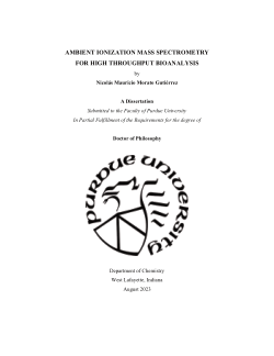 AMBIENT IONIZATION MASS SPECTROMETRY FOR HIGH THROUGHPUT BIOANALYSIS