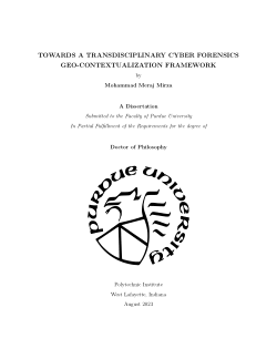 <strong>TOWARDS A TRANSDISCIPLINARY CYBER FORENSICS GEO-CONTEXTUALIZATION FRAMEWORK</strong>