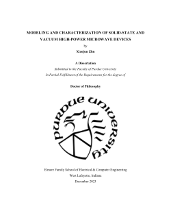 MODELING AND CHARACTERIZATION OF SOLID-STATE AND VACUUM HIGH-POWER MICROWAVE DEVICES