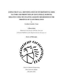 <b>GOING FOR IT ALL: IDENTIFICATION OF ENVIRONMENTAL RISK FACTORS AND PREDICTION OF GESTATIONAL DIABETES MELLITUS USING MULTI-LEVEL LOGISTIC REGRESSION IN THE PRESENCE OF CLASS IMBALANCE</b>