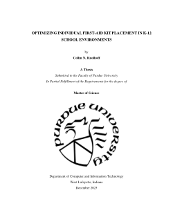 OPTIMIZING INDIVIDUAL FIRST-AID KIT PLACEMENT IN K-12 SCHOOL ENVIRONMENTS
