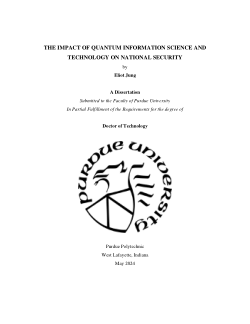 <b>The Impact of Quantum Information Science and Technology on National Security</b>