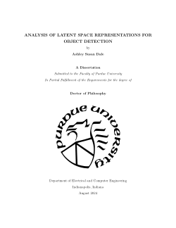 ANALYSIS OF LATENT SPACE REPRESENTATIONS FOR OBJECT DETECTION