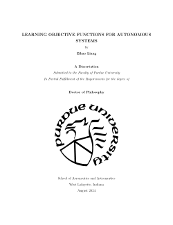 LEARNING OBJECTIVE FUNCTIONS FOR AUTONOMOUS SYSTEMS