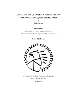 <b>Advancing the quantitative assessment of transportation equity for planning</b>