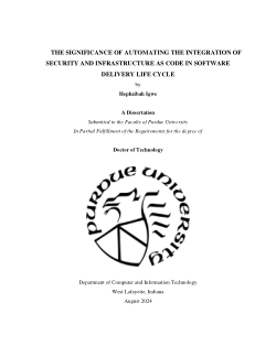 <b>The Significance of Automating the Integration of Security and Infrastructure as Code in Software Development Life Cycle</b>