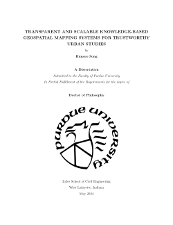 Transparent and Scalable Knowledge-based Geospatial Mapping Systems for Trustworthy Urban Studies