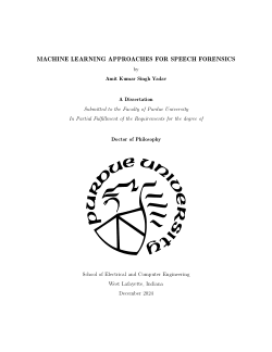 Machine Learning Approaches for Speech Forensics