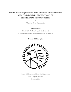 Novel Techniques for Non-Convex Optimization and Time-Domain Simulations of Electromagnetic Systems