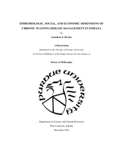 Epidemiologic, Social, and Economic Dimensions of Chronic Wasting Disease Management in Indiana