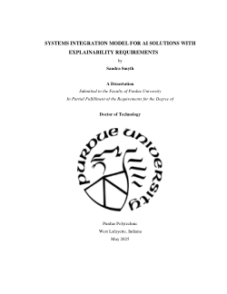 <b>Systems Integration Model for AI Solutions with Explainability Requirements</b>