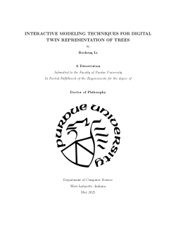 <b>Interactive Modeling Techniques for Digital Twin Representation of Trees</b>