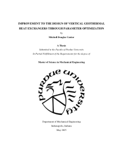 Improvement to the Design of Vertical Geothermal Heat Exchangers Through Parameter Optimization