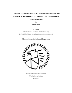 <b>A Computational Investigation of Rotor Shroud Surface Roughness Effects on Axial Compressor Performance</b>