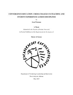 <b>Convergence Education: Cross-College Co-Teaching and Student Experiences Across Disciplines</b>