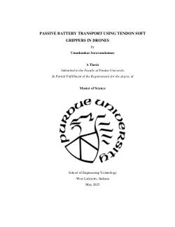 <b>Passive Battery Transport Using Tendon Soft Grippers in Drones</b>