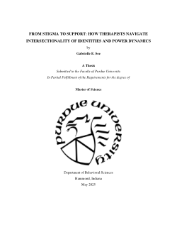 <b>From Stigma to Support: How Therapists Navigate Intersectionality of Identities and Power Dynamics</b>