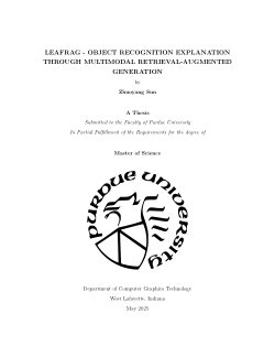 <b>LEAFRAG - OBJECT RECOGNITION EXPLANATION THROUGH MULTIMODAL RETRIEVAL-AUGMENTED GENERATION</b>