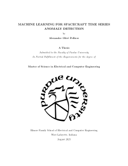 Machine Learning For Spacecraft Time Series Anomaly Detection