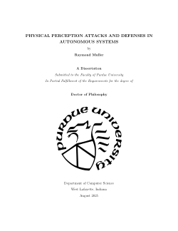 Physical Perception Attacks and Defenses in Autonomous Systems