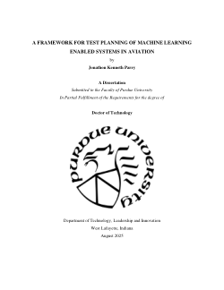 A FRAMEWORK FOR TEST PLANNING OF MACHINE LEARNING ENABLED SYSTEMS IN AVIATION