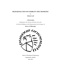 High Resolution Ion Mobility Spectrometry