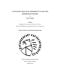 <b>An Investigation of Flammability in Low GWP Refrigerant Blends</b>