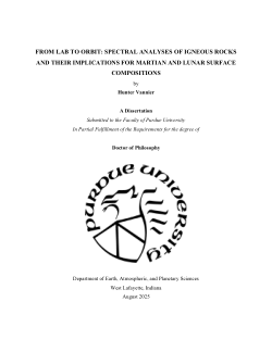 <b>FROM LAB TO ORBIT: SPECTRAL ANALYSES OF IGNEOUS ROCKS AND THEIR IMPLICATIONS FOR MARTIAN AND LUNAR SURFACES</b>