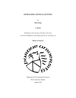 <b>OSTRACISM: GIVING & GETTING</b>