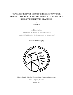 Towards Robust Machine Learning under Distribution Shifts: From Causal Guarantees to Robust Federated Learning