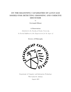 ON THE REASONING CAPABILITIES OF LANGUAGE MODELS FOR DETECTING GROOMING AND COERCIVE DISCOURSE