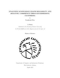 ANALYZING KNOWLEDGE GRAPH RELIABILITY AND SEMANTIC COHERENCE THROUGH EMBEDDING CLUSTERING
