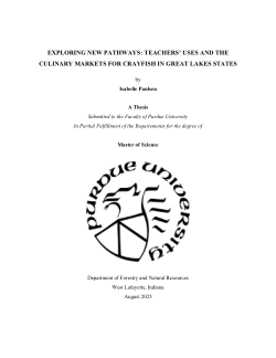 <b>Exploring new pathways: Teachers’ Uses and the Culinary Markets for Crayfish in Great Lakes States</b>