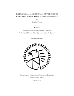 <b>Bridging AI and Human Expertise in Cybersecurity Policy Development</b>