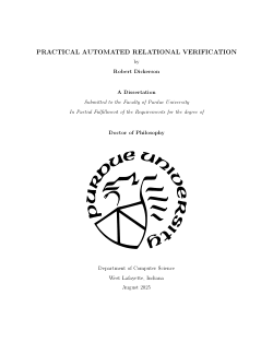 <b>Practical Automated Relational Verification</b>