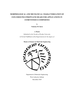 <b>Morphological and Mechanical Characterization of Expanded Polypropylene Beads for Applications in Cementitious Composites</b>