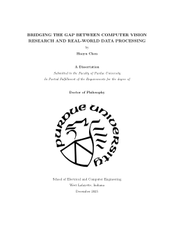 Bridging the Gap between Computer Vision Research and Real-World Data Processing