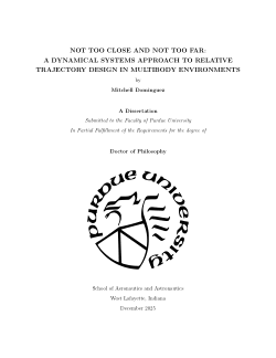 Not Too Close and Not Too Far: A Dynamical Systems Approach to Relative Trajectory Design in Multibody Environments