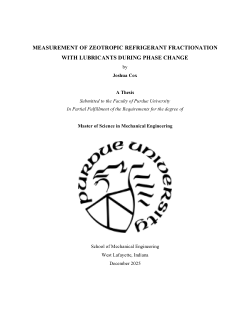 Measurement of Zeotropic Refrigerant Fractionation with Lubricants During Phase Change