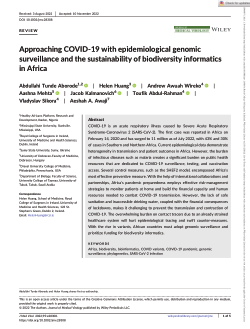 Approaching COVID-19 with epidemiological genomic surveillance and the sustainability of biodiversity informatics in Africa