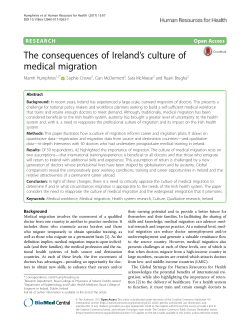 The consequences of Ireland's culture of medical migration